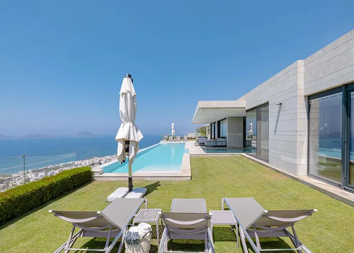 فيلة View Infinity Pool Sunset Over Greek Islands Private Concierge Breakfast Up To 10 Guests بودروم