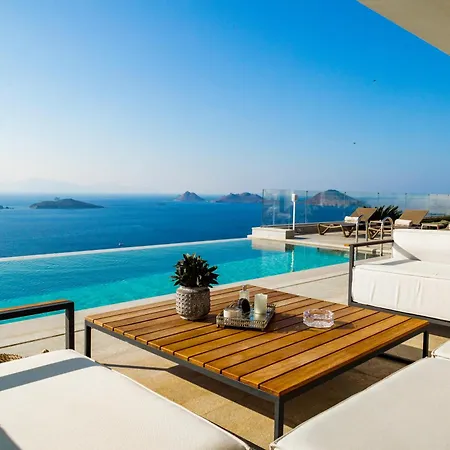 View Infinity Pool Sunset Over Greek Islands Private Concierge Breakfast Up To 10 Guests Vilă *