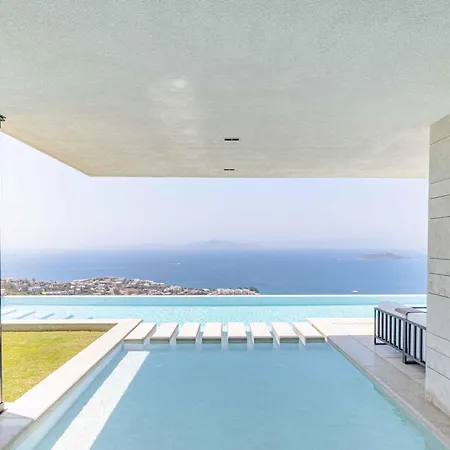 View Infinity Pool Sunset Over Greek Islands Private Concierge Breakfast Up To 10 Guests Vilă Bodrum