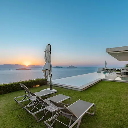 Villa View Infinity Pool Sunset Over Greek Islands Private Concierge Breakfast Up To 10 Guests Bodrum