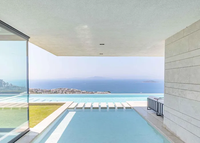 View Infinity Pool Sunset Over Greek Islands Private Concierge Breakfast Up To 10 Guests Vila Bodrum