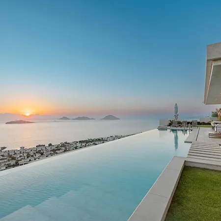 View Infinity Pool Sunset Over Greek Islands Private Concierge Breakfast Up To 10 Guests Willa Bodrum